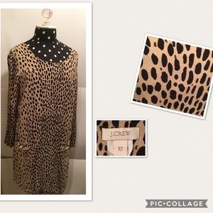 J Crew Leopard Print Dress